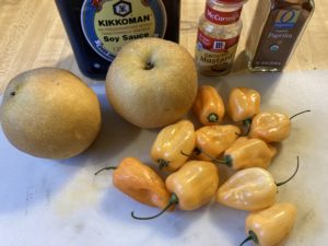 Asian Pear and Soy Sauce